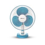 Home Bajaj Frore Neo Table Fan 400 MM | Table fans for Home & Office |Aerodynamically Balanced Blades| 100% CopperMotor| HighAir Delivery|3-Speed Control| 2-Yr Warranty Blue