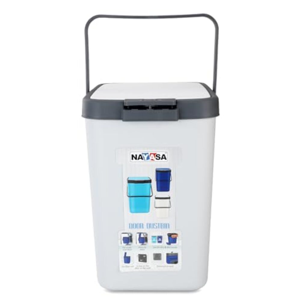 Nayasa Door Dustbin Small 14 Ltrs. - Grey