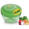 Prestige PVC 7.0 Veggie Cutter with 3 Stainless Steel Blades|Capacity-450ML|Green