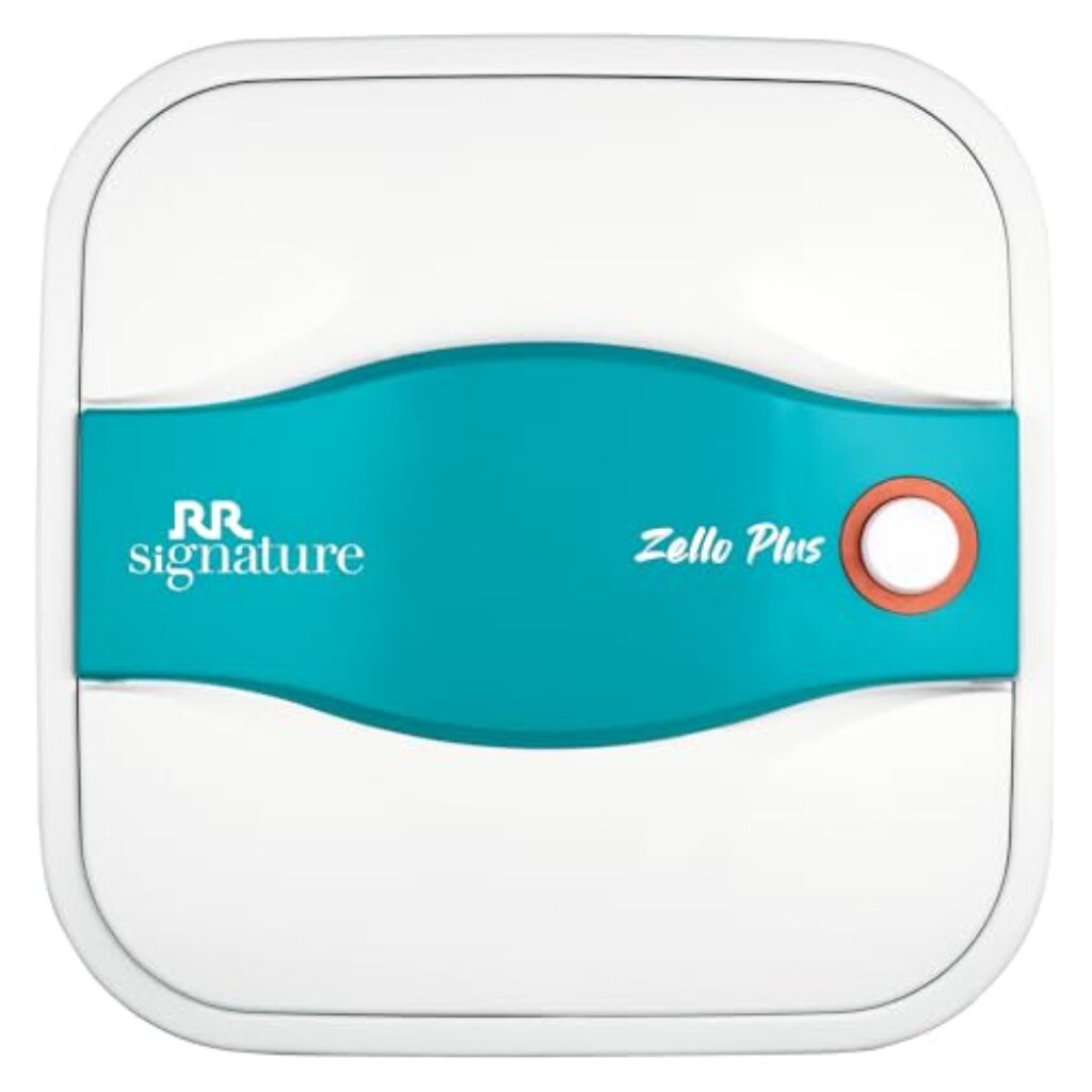 RR Signature Zello Plus 25L Storage Water Heater for Home|Geyser with Glass Line Tank|8 Bar, Suitable of High Rise Buildings |2 Yr Warranty on Product & 6 Yr on Tank by RR | Free Installation & Pipes