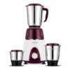 Bajaj Rex Mixer Grinder 500W|Mixie For Kitchen With Nutri-Pro Features|3 SS Mixer Jars For Heavy Duty Grinding|Adjustable Speed Control|Multifunctional Blade System|2 Year Warranty By Bajaj|Purple