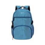 Amazon Basics 33-Liter Large Backpack with Rain Cover | Water Resistant Polyester Fabric | Padded Laptop Compartment | Side Pockets for Umbrella & Bottle | Travel, College & School Bag for Men & Women