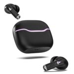 boAt Immortal 125 TWS in-Ear Earbuds w/up to 40 hrs Playtime, Quad Mics with ENx Tech, Beast Mode with 40 ms Super Low Latency, ASAP Charge, IPX4 Resistance, RGB LED Lights, BT v5.3(Black Sabre)
