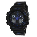Amazon Brand – Symbol Men Silicone AnalogDigital Black Dial Watch-Az-Sym-Ss21-1270C, Band Color-Black