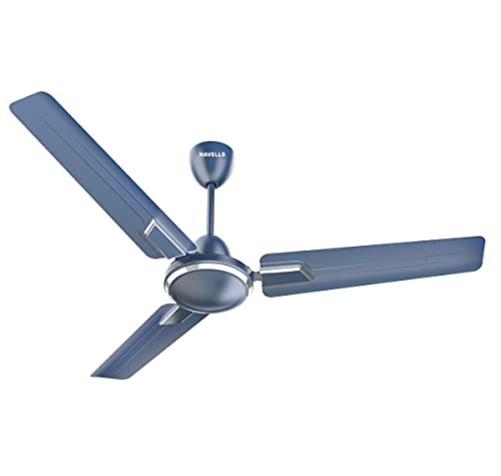 Havells Andria 1200mm Dust Resistant Ceiling Fan (Indigo Blue), 4 stars