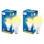 Home PHILIPS b22d LED Bulb, (Golden Yellow, 7W) Pack of 2