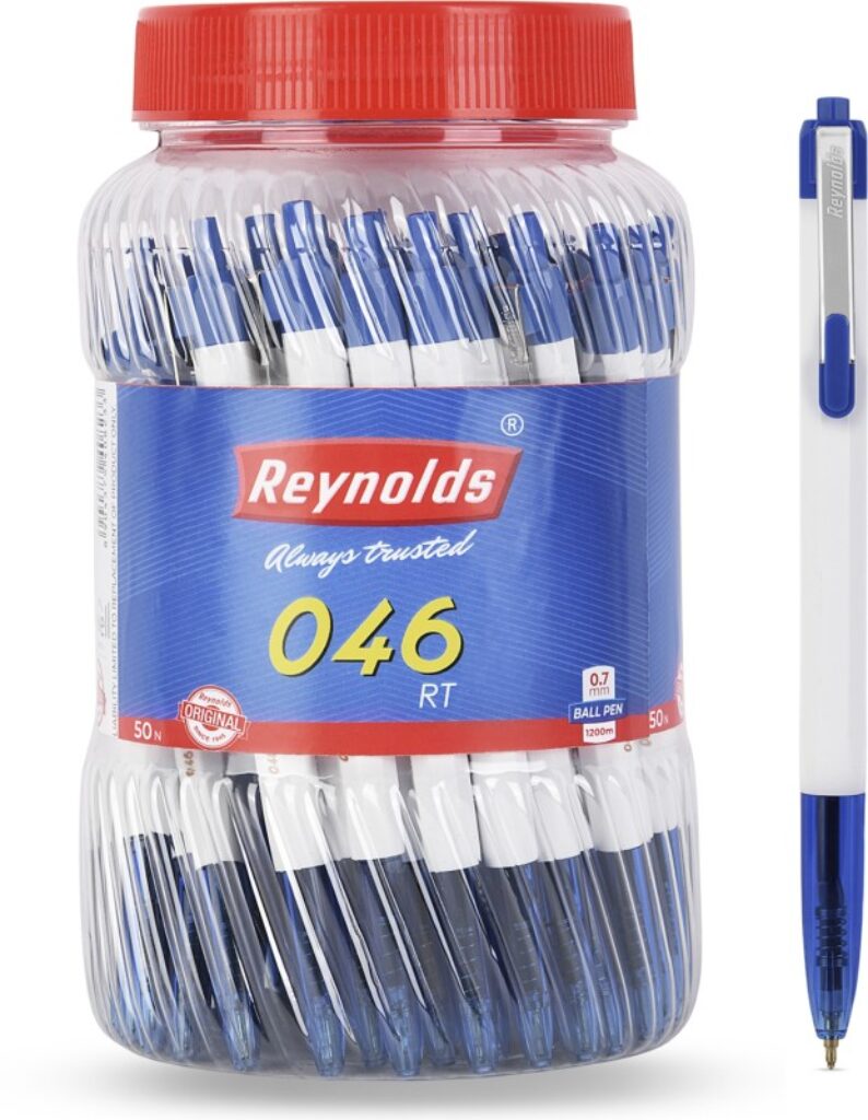 Reynolds 046 Ball Pen(Pack of 50, Ink Color - Blue)