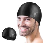 Lifelong Swimming Cap for Men & Women- Swim Hair Caps for Short Hair – Waterproof Head Cover Cap – Silicone Hair Cover Cap for Adults – Swimming Pool Cap – Easy Fit – Swimming Accessories