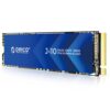 ORICO NVMe SSD 256GB M.2 with Heatsink, PCIe Gen3x4 2280 Internal Solid State Drive, SLC Cache 3D NAND, Up to 1800MB/s, Compatible with Laptop and PC Desktops -J10