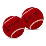 Cockatoo Rubber Cricket Tennis Ball, Construction of Tennis Ball for Cricket for Optimal Performance,Suitable for All Skill Levels. (120 Gr Per Ball – Pack of 2-Red)