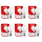 Eveready 9W Led Light Bulb| Cool Day Light (6500K) | Pack Of 6 |Energy Efficient| 4Kv Surge Protection |100 Lumens Per Watt – B22D