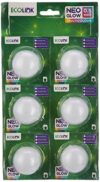 EcoLink NeoGlow 0.5-Watt Multicolour LED Bulb B22 Base Night Lamp (Pack of 12)
