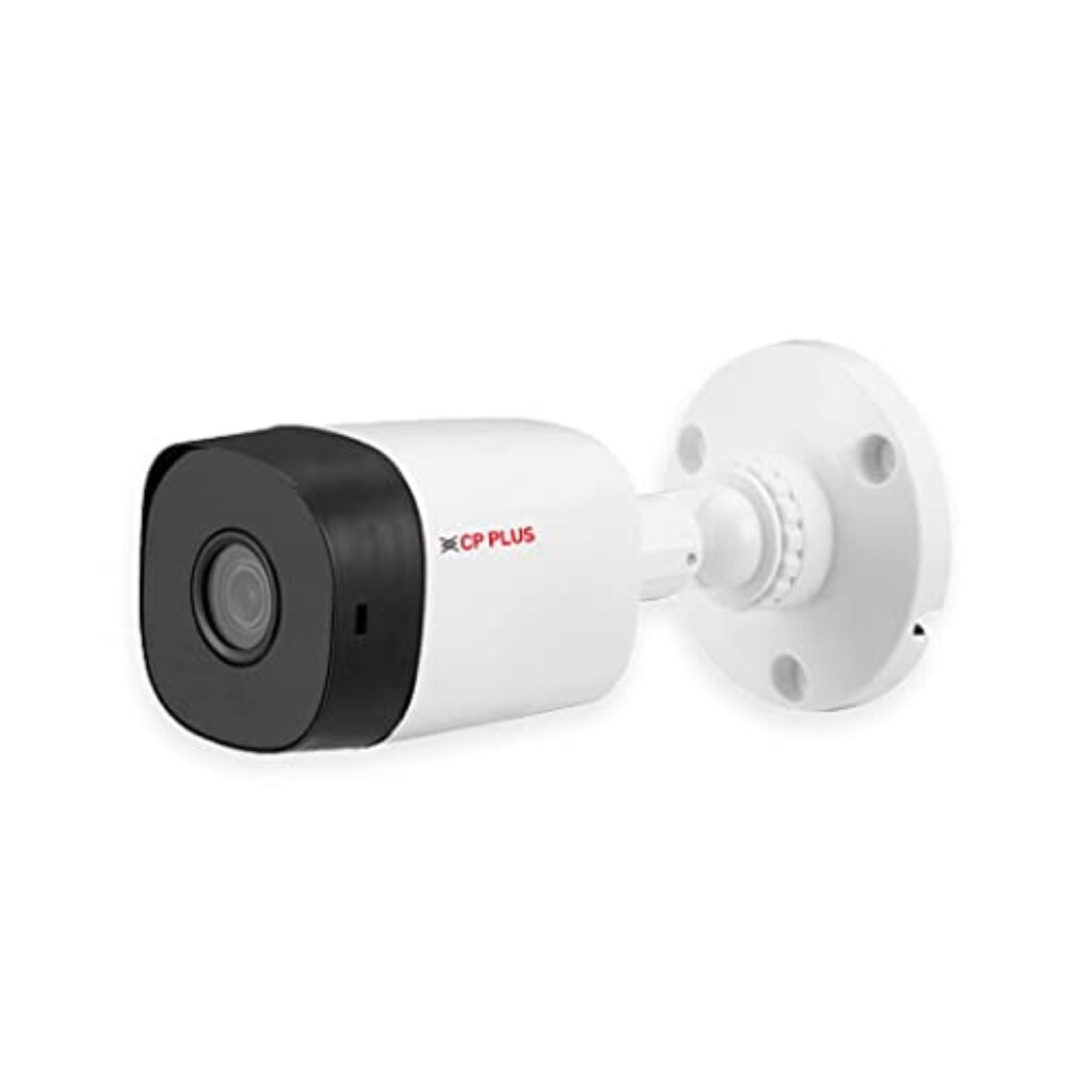 CP PLUS Weatherproof Outdoor Wired Bullet Security Camera | 2.4 MP| 3.6 MM Lens for Wide Angle | 1080P Full HD Recording | Digital Wide Dynamic Range (D-WDR) | CP-URC-TC24PL2-V3 (White)