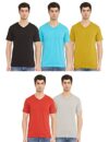 Amazon Brand – Symbol Men’s Solid Regular T-Shirt (Pack of 5) (AW17PLPO5V1_Multicolor6 S)