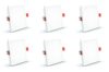 Crompton LSDSLORD-15W-3-in-1 Color LED Recessed Square Panel Light_ Pack of 6