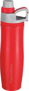 Signoraware Renew Stainless Steel Vacuum Flask Bottle, 500ml, Red