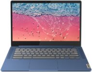 Lenovo Chromebook MediaTek Kompanio 520 – (4 GB/128 GB EMMC Storage/Chrome OS) 14M868 Chromebook Laptop(14 Inch, Abyss Blue, 1.3 Kg)