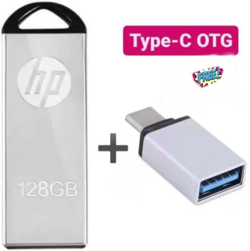 HP A1 V220W 128 GB Pen Drive(Silver)