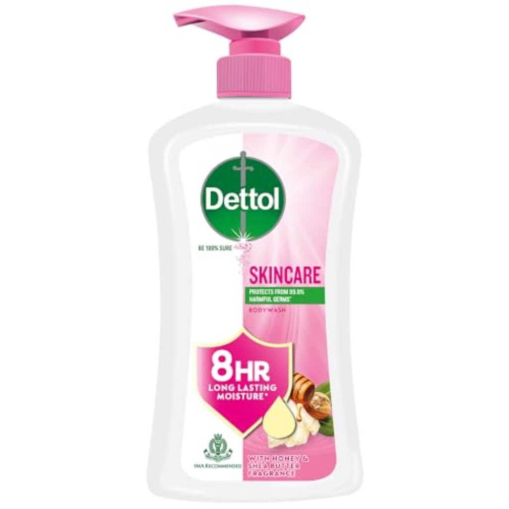 Dettol Body Wash and Shower Gel for Women and Men, Skincare - 500ml each | Soap -Free Bodywash | 8h Moisturization