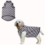 Western Era Funky Soft Cotton Dog T-Shirt, Comfortable Dog Clothing, Sleeveless Vest Puppy Outfit, Apparel (XXSmall – 10 inch, Polka Grey)