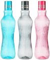 Homeor Unbreakable Plastic Water Bottle I Leak Proof I BPA Free Food Grade Fridge Water Bottle I Ideal for Gym, Office, Home, Travel, College, Easy to Clean, 1 Litre Each, Set of 3, Assorted