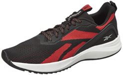 Reebok Men Synthetic/Textile Raineer M Running Shoes Black/Vector RED UK-9