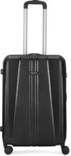 ARISTOCRAT Invictus 65 – Hardbody Trolley Bag Jet Black Check-in Suitcase 4 Wheels – 26 Inch