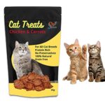 Sage Square Chicken & Carrot Cat Treat, Crunchy Protein Rich Snack 45g