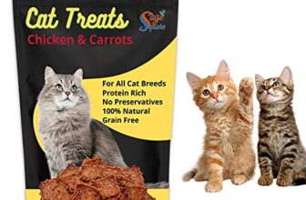 Sage Square Chicken & Carrot Cat Treat, Crunchy Protein Rich Snack 45g