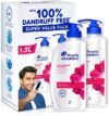 HEAD & SHOULDERS Smooth and Silky, Anti Dandruff Shampoo for Women & Men(1.3 L)