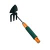 ATEVON 2-in-1 Double Hand Hoe Gardening Tool: Efficient Gardening Companion with Wooden Handle for Versatile Use