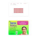 Eyetex Pallavi Sticker Kumkum – Oval, O4 – Red, 20 Flaps, Breathable Fabric, No Gum Marks, Does not Irritate Skin