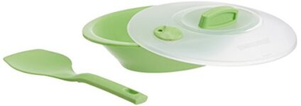 Home Signoraware Square Dinner Set, 23-Pieces, Parrot Green (Plastic)