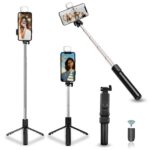 SUBETE Selfie Stick for Mobile with Tripod Stand 360 Degree, Mobile Gimbal 360 Rotation, Tripod Stand with Light, Phone Stand for Video Shooting, Travel Tripod for Phone, Selfie Stick Bluetooth