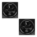 Spartan Ventilo 6 inch Exhaust Fan | Blade Size 150 mm | 6 Months warranty | Black Ventilation Fan | For Kitchen, Office and Bathroom