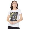 Vero Moda Women’s Graphic Regular Fit T-Shirt (10279634- White XS)