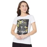 Vero Moda Women’s Graphic Regular Fit T-Shirt (10279634- White XS)