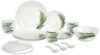 Larah by Borosil Crescent Fluted Series Opalware Dinner Set | 40 Pieces for Family of 6 | Microwave & Dishwasher Safe | Bone-Ash Free | Crockery Set for Dining & Gifting | Plates & Bowls | White