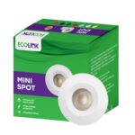 EcoLink 2W LED Spot Light | Mini Spot Light for Display & Home Decoration | Cut Out: 35mm, Color: Cool White, Pack of 1
