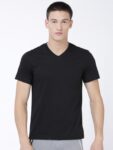 Home LEVI’S Solid Men V Neck Black T-Shirt