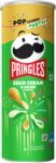 Pringles Potato Chips Sour Cream & Onion Flavor Pack of 4, Crispy Snack for Game Nights Chips(4 x 107 g)