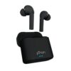pTron Bassbuds Vista in-Ear TWS Earbuds, HD Mic for Clear Calls, Immersive Audio, Snug-fit Buds, Bluetooth v5.1 with Quick Pairing, Passive Noise Cancelation, Voice Assist & IPX4 (Matt Black)