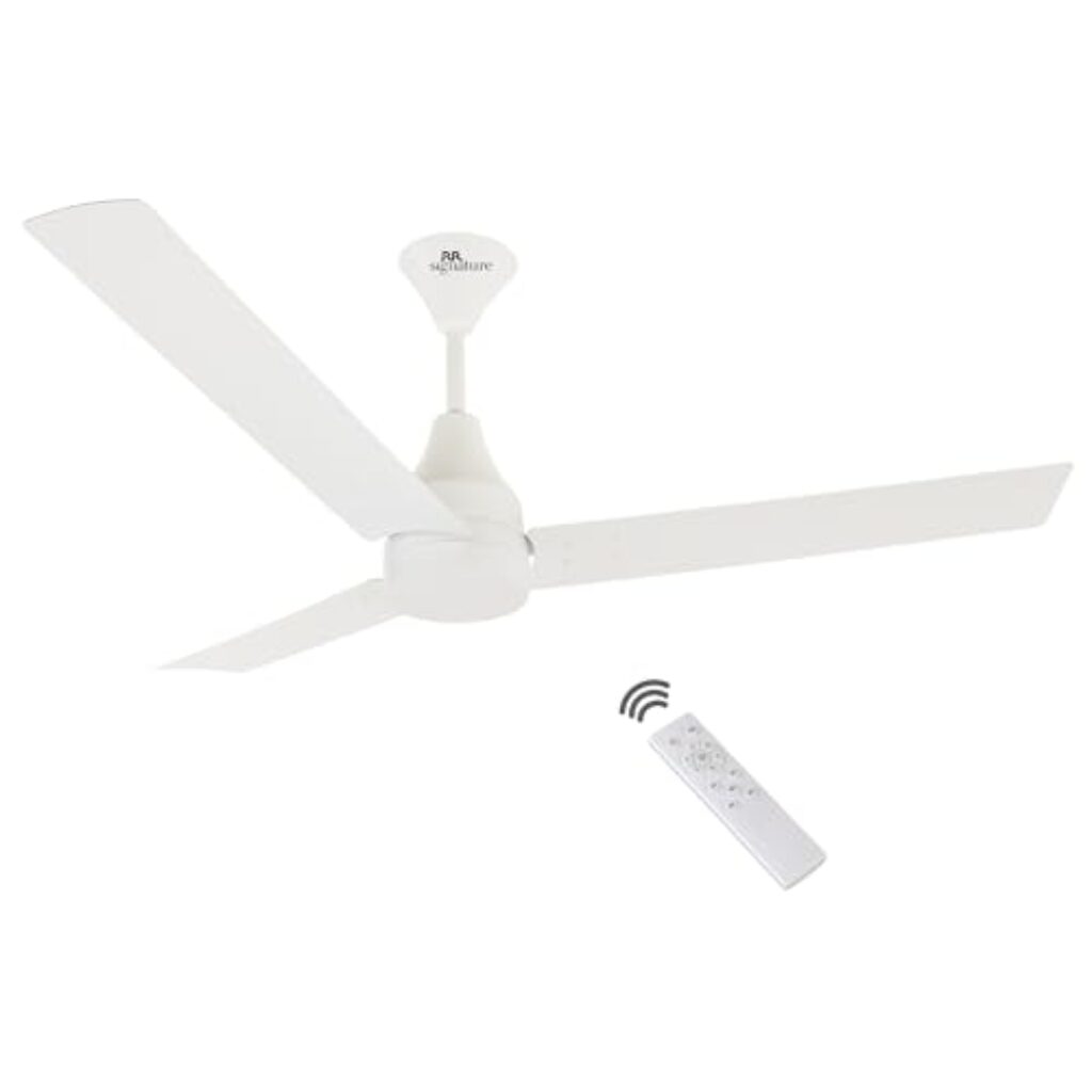 RR Signature Slimaire 5 Star BLDC High Speed Ceiling Fan I Silent Fan I Ceiling Fan for Home & Office (Alice White), 2 Year Warranty