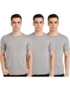 Amazon Brand – Symbol Men’s Solid Cotton T Shirt | Plain | Round Neck | Half Sleeve – Regular Fit | Combo Pack of 3 (Available in Plus Size) (Grey_S)