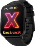 Fastrack Revoltt X,46.4mm HD Display,BT Calling,Advanced Chipset,Calculator,Inbuilt Games Smartwatch(Black Strap, Free Size)