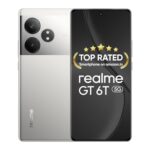 realme GT 6T 5G (Fluid Silver,12GB RAM+512GB Storage) | India’s 1st 7+ Gen 3 Flagship Chipset | 1.5M+AnTuTu Score | 5500mAh+120W | The World’s Brightest Flagship Display