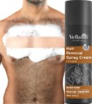 vellasio Painless Body Hair Removal Spray Cream – For Chest, Back, Legs & Under Arms Spray(200 ml)