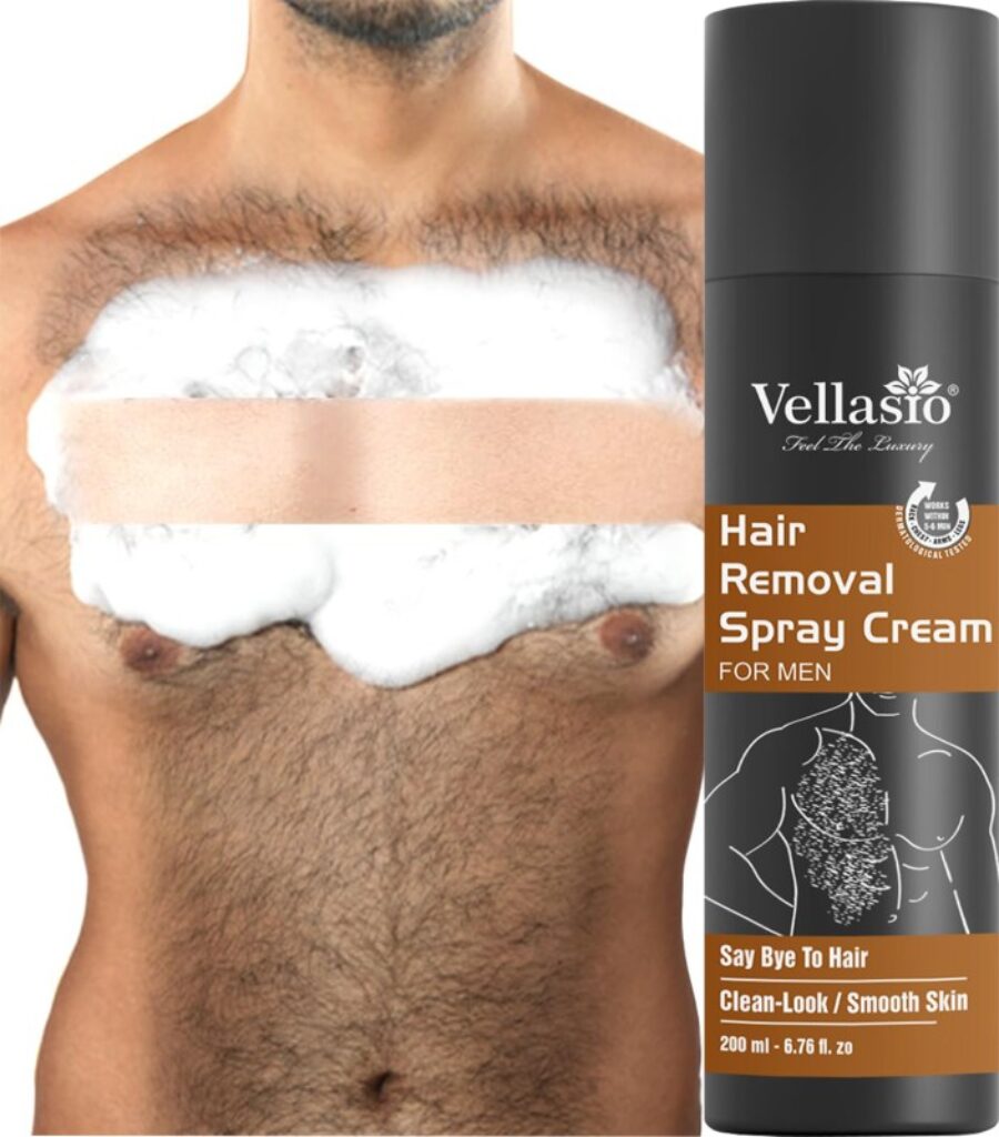 vellasio Painless Body Hair Removal Spray Cream - For Chest, Back, Legs & Under Arms Spray(200 ml)