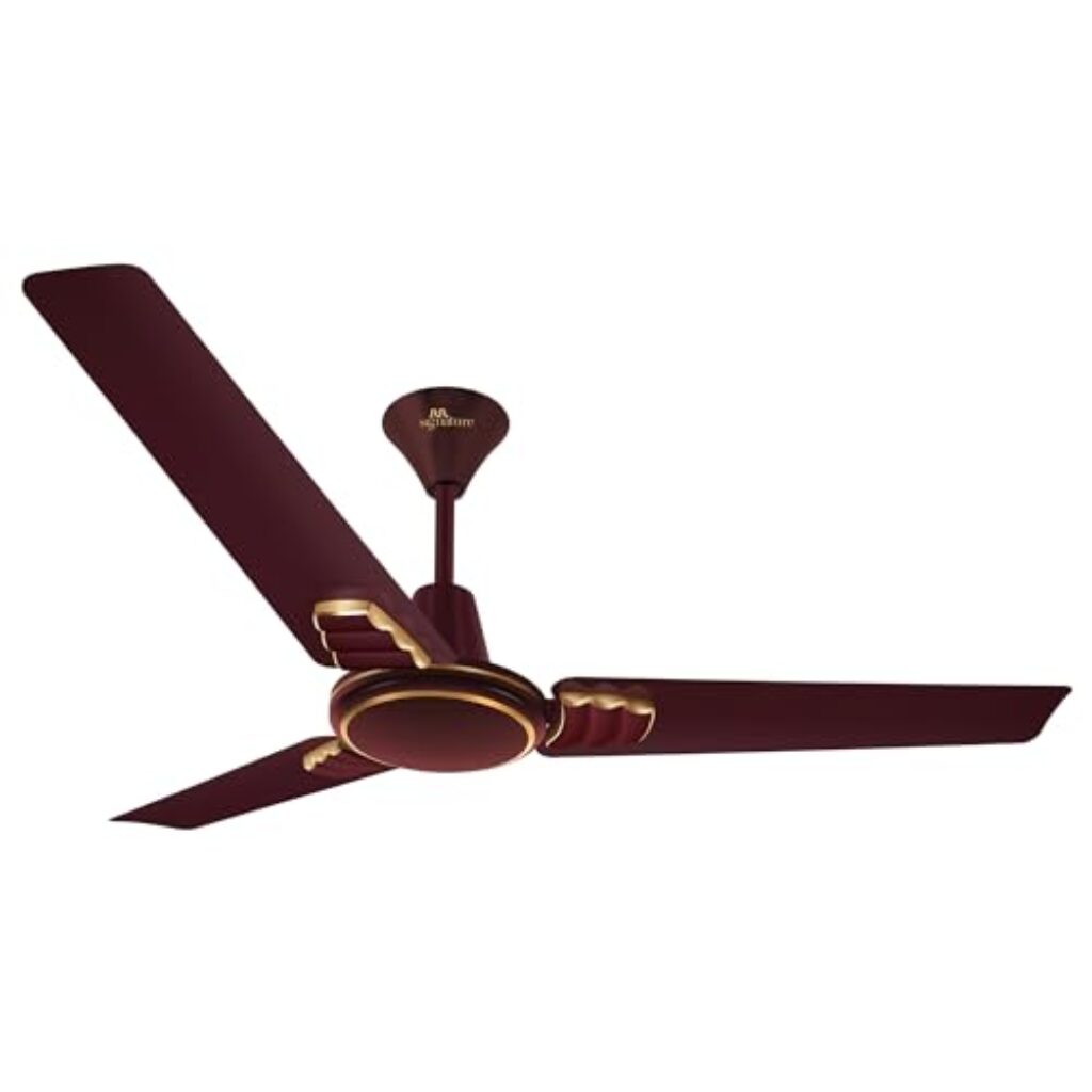 RR Signature 1200 MM Wavia High Speed Ceiling Fan for Home & Office, 35% Energy Saving, Designer Ceiling Fan, 2 Year Warranty (Cedar Brown)