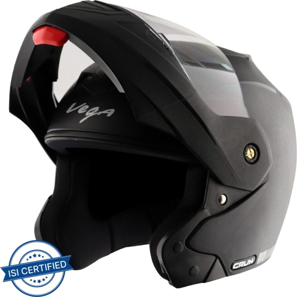 VEGA Crux Motorbike Helmet(Black)